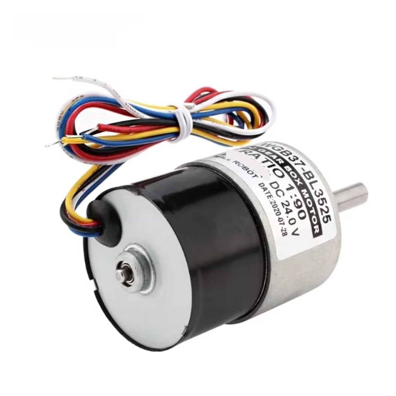 GB37 Micro DC BLDC3525 bezszczotkowy silnik zwalniający regulacja prędkości silnik duży moment obrotowy może odwrócić 12v24V (1 do 18, MOTOR X BRACKET_DC24V)