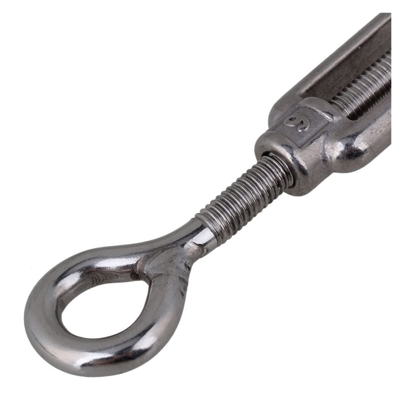 Tensor de Tensor Ajustable de Gancho y Ojo, 20 tensores de Cable de Acero Inoxidable Ajustables M6 de Ojo a Ojo