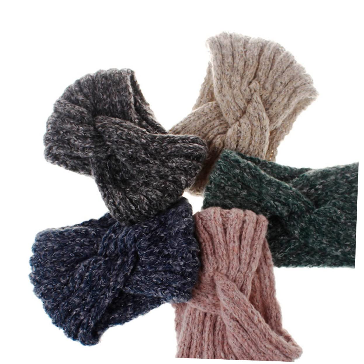 FRCOLOR 3piezas Diadema De Trenzada Para Mujer Accesorios De Moda Banda Cruzada De Pelo Para Invierno y Cálida