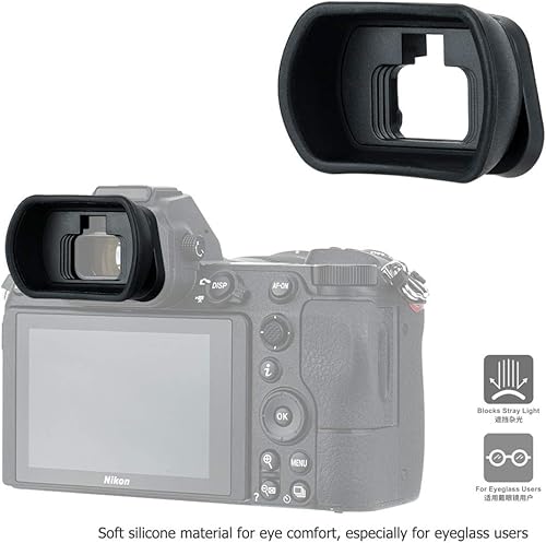 Miniatura 3 de Kiwifotos DK-29 ocular largo y suave visor ocular para Nikon Z5 II Z5II Z6III Z6 III Z7II Z7II Z6II Z6II Z6 II Z6 II Z7 Z6 Z5 cámaras sin espejo,