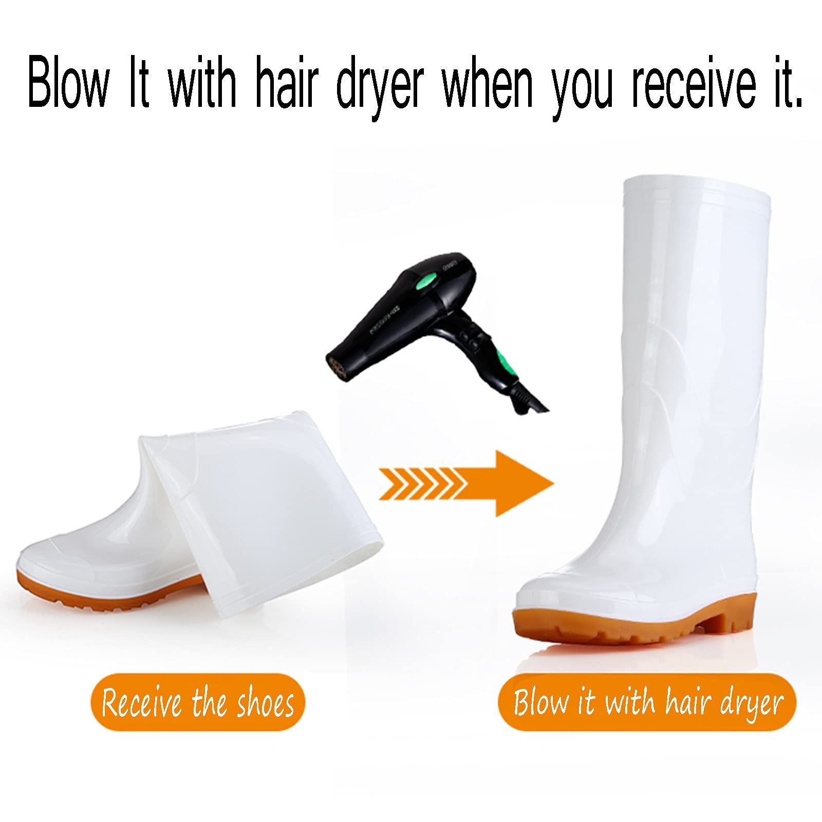 Botas de goma para mujer y hombre, botas de lluvia, impermeables, botines de goma, botines de goma, botas de jardín, antideslizantes, bota de tobillo Wellington, botas de lluvia