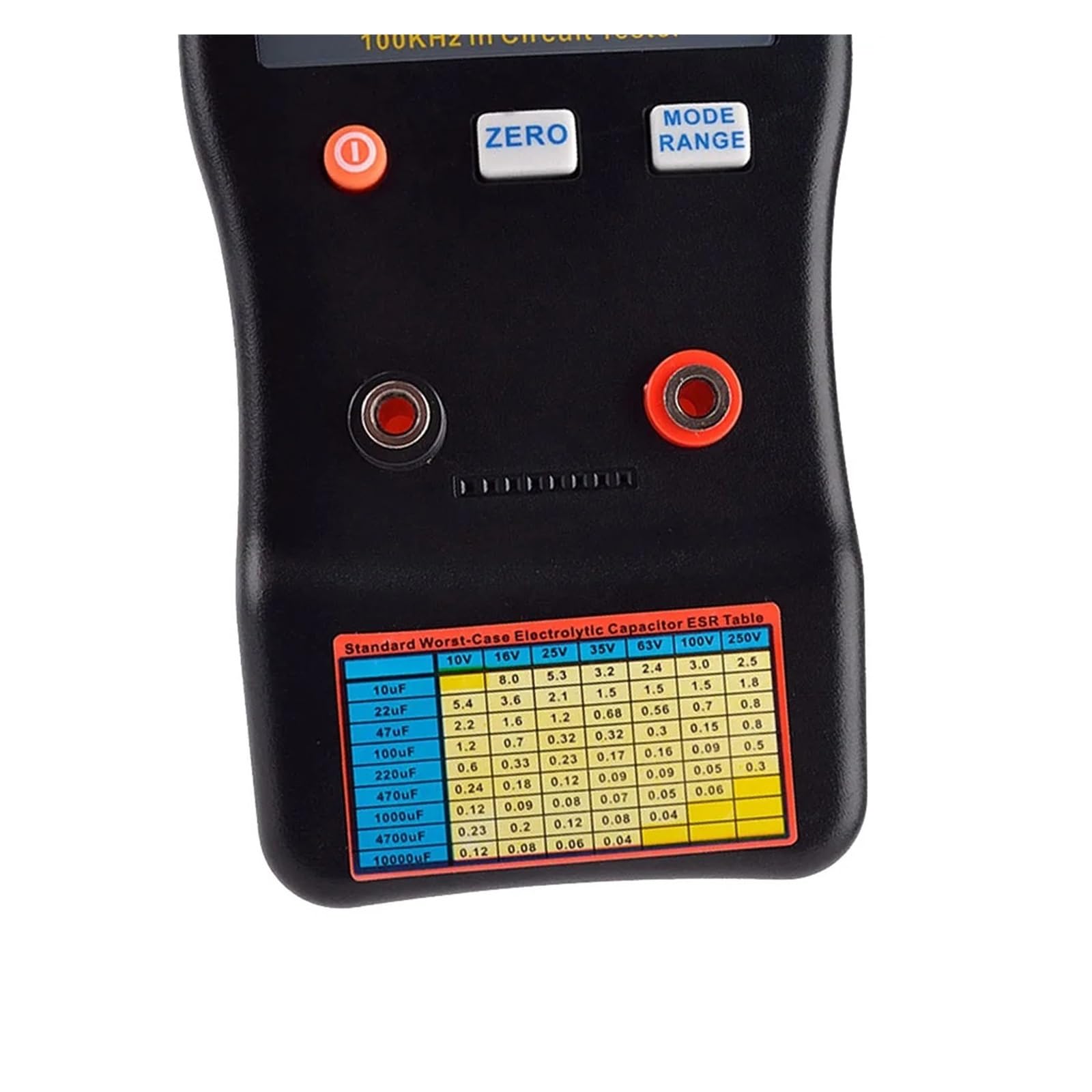 Medidor De Capacitancia Y Ohmios MESR-100 Profesional For Medir La Resistencia Interna Condensadores. Probador Circuitos Capacitivos Con Pantalla LCD,Control Preciso(MESR-100)