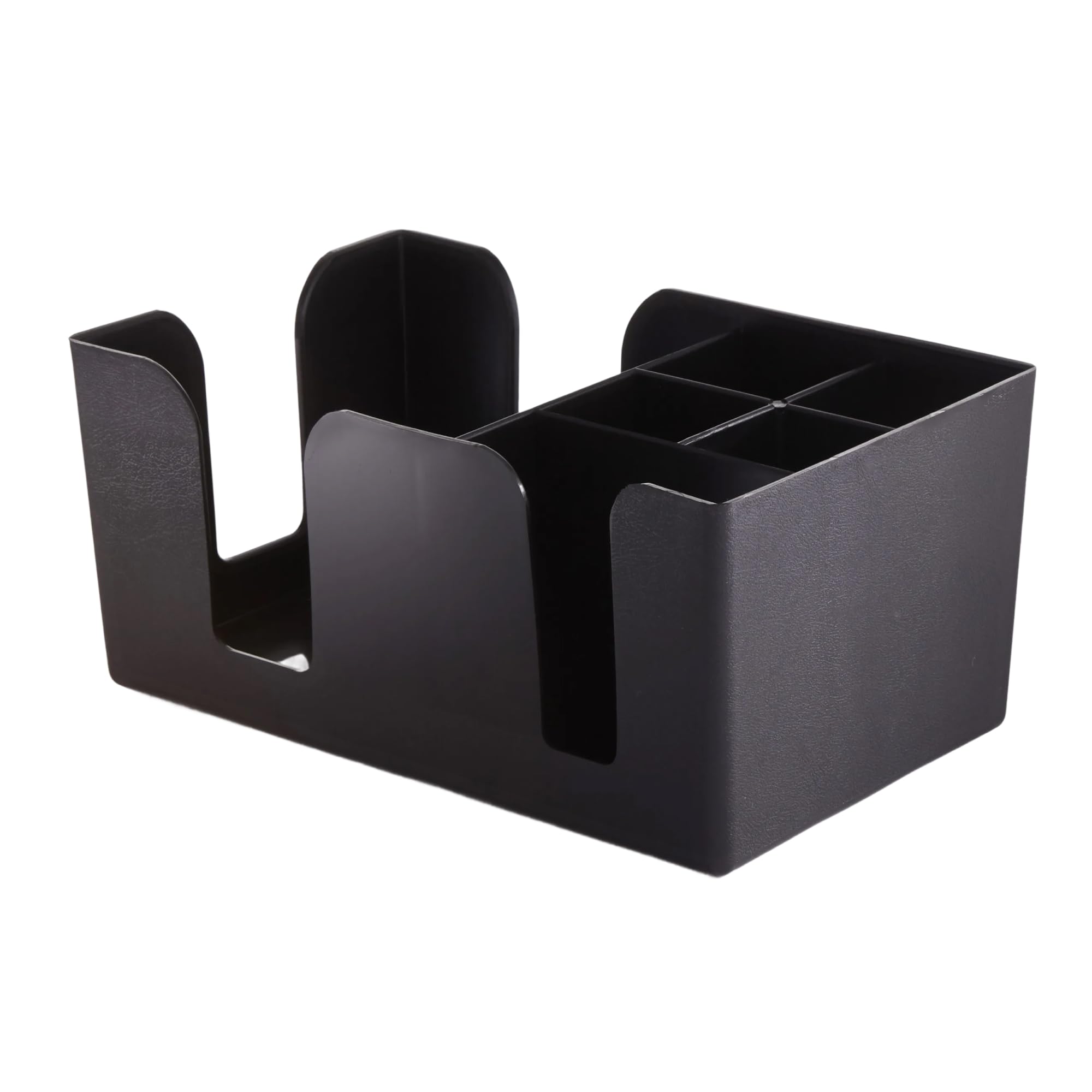 American Metalcraft BAR6 Plastic Bar Organizer with 6 Compartments, 9.5" L x 5.75" W, Black