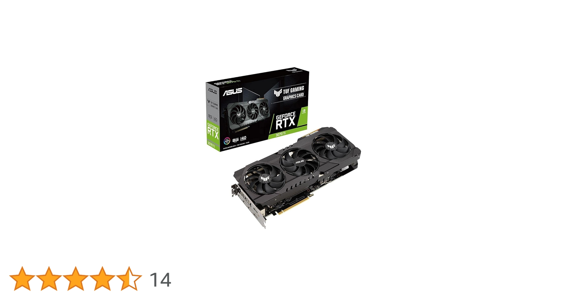 Amazon | ASUS TUF Gaming GeForce RTX 3070 Ti 8GB GDDR6X PCI