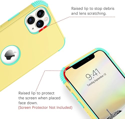 Miniatura 5 de BENTOBEN Funda para iPhone 11 Pro, funda para teléfono iPhone 11 Pro, resistente 2 en 1, cuerpo completo, resistente, protección a prueba de golpes,