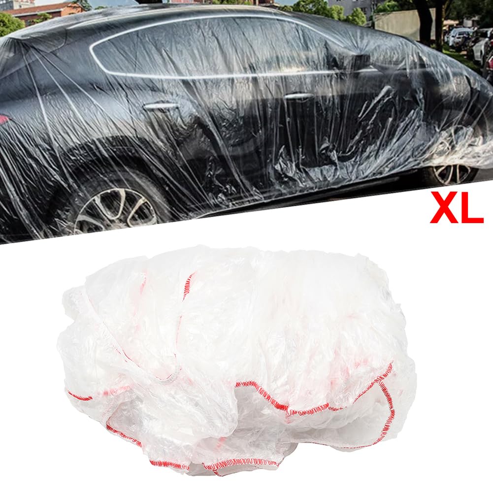 CNxinn10 Block Cover Car Protective Masking Portable Masking Paper Thicken Clear XL PE Disposable 1 Pc