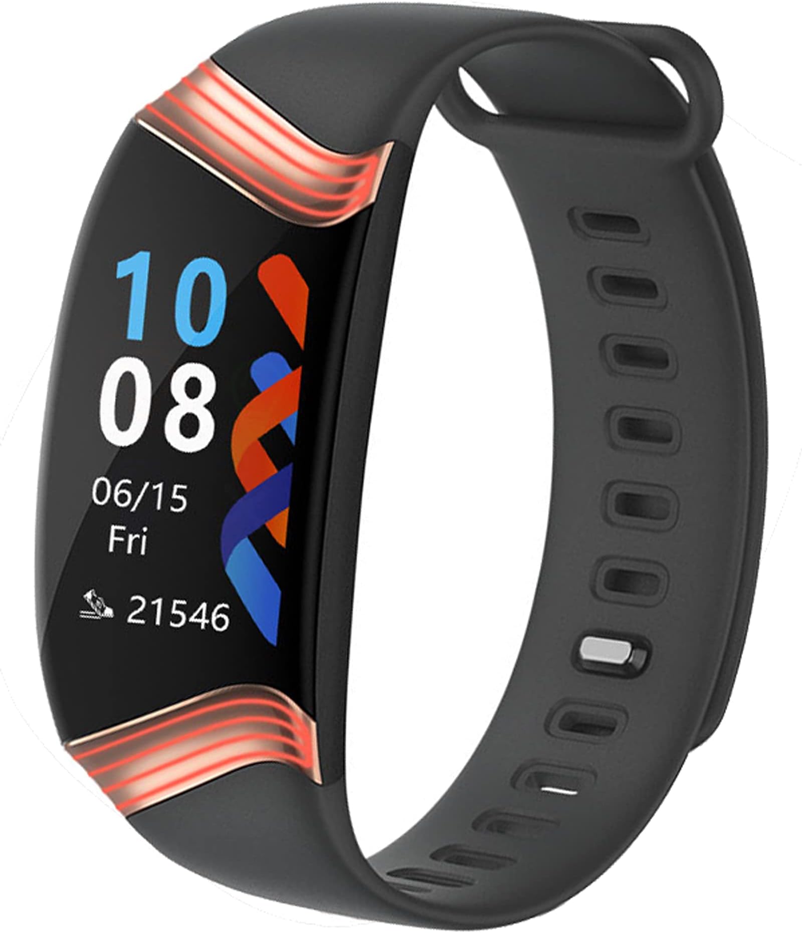 Yihou Fitness Tracker Pedometer Step Counter Sport Watch Outdoor Exercise Waterproof Fashion Slim Activity Tracker for Men Women Black Gold Purple Gray