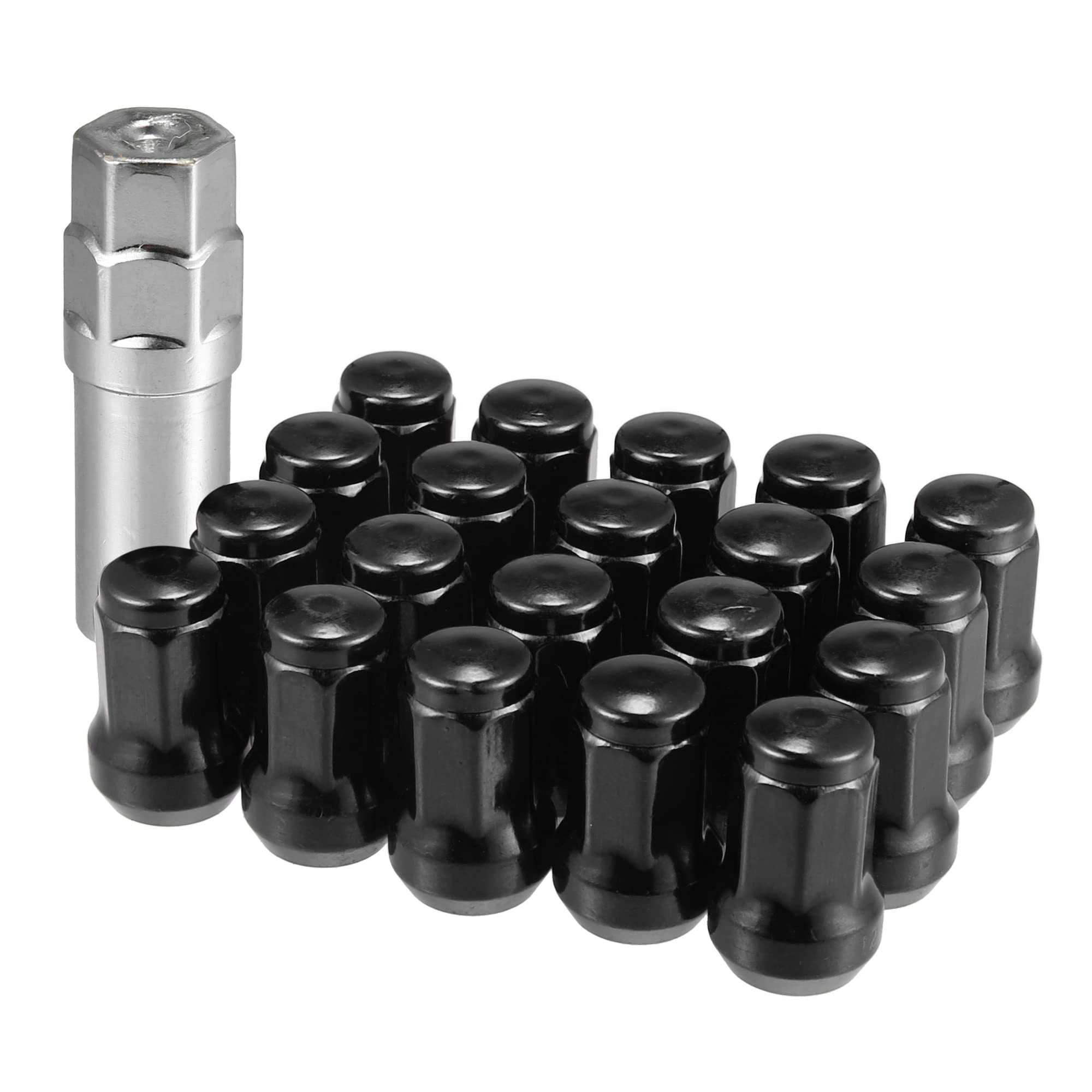 Ecrou Antivol Velo M12x1.25 Voiture Roue Heptagon Cosse U00c9crou Acorn 32mm Vis Boulon De Roue M12x1.5