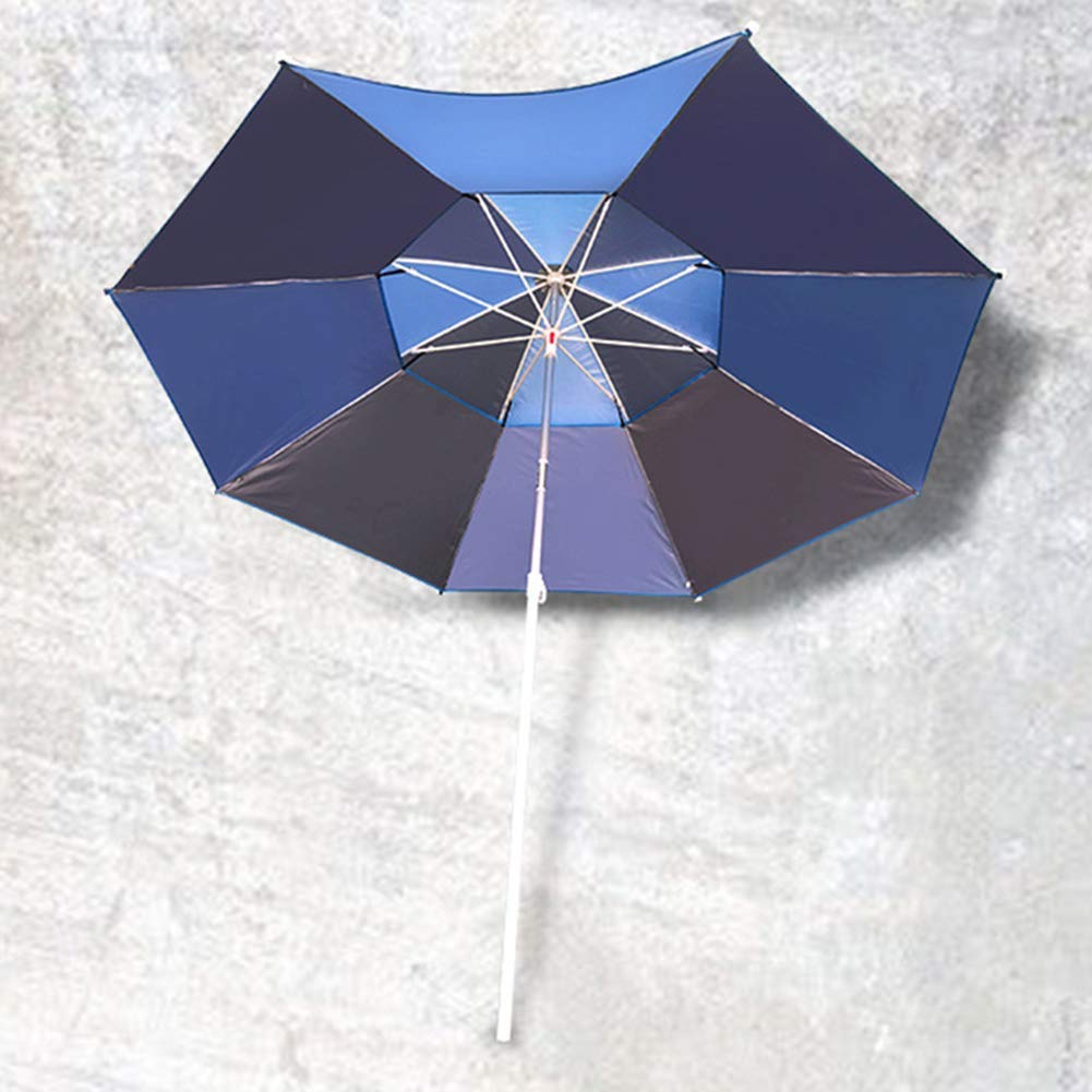 Patio o długości 2,4 m Podwójny parasol przeciwsłoneczny, ośmiokątny parasol na wsporniku Parasol wędkarski Osłona przeciwsłoneczna Łatwa do otwarcia Ochrona przed promieniowaniem UV na zewnątrz Taras