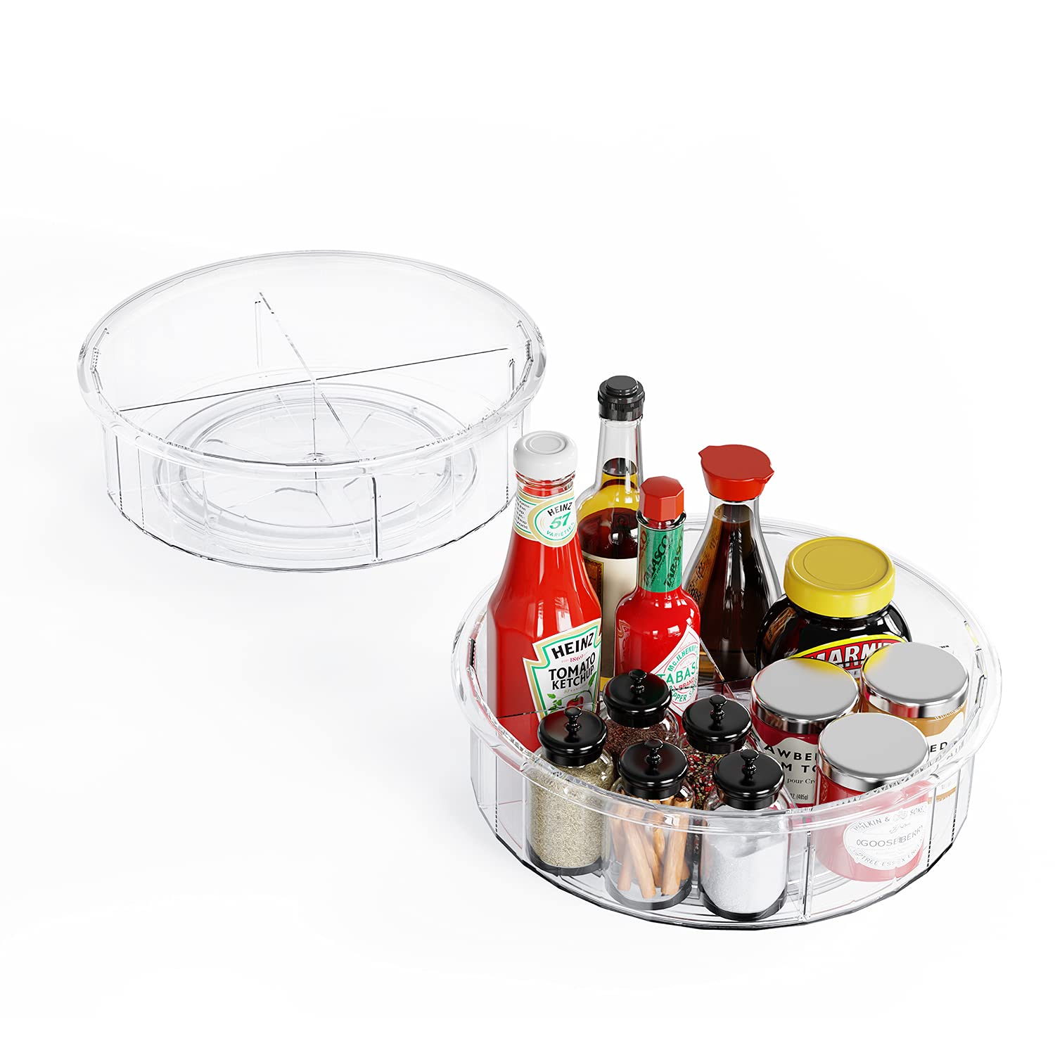 Buy Lazy Susan Turntable, Ohuhu 2 Pack Lazy Susan Organizer 12" & 10.4