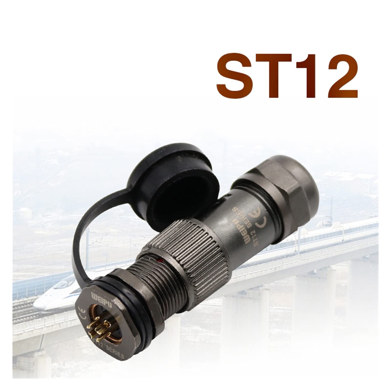 Artemisia ST12 ST1213 / S Estanco 2 clavijas 3 clavijas 4 clavijas 5 clavijas conector M12 6 clavijas 7 clavijas 9 clavijas Sensor de conversión (Color : 7 pin Plug)