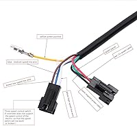 Vista 6 de Juego de empuñaduras de acelerador, 1 par de manillar de agarre de acelerador de 12-84 V de 3 velocidades izquierda derecha con pantalla LED