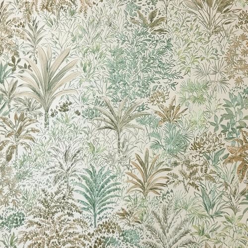 Vymura M95676 Capri-Palmenlandschaft, italienische schwere Vinyltapete, grün