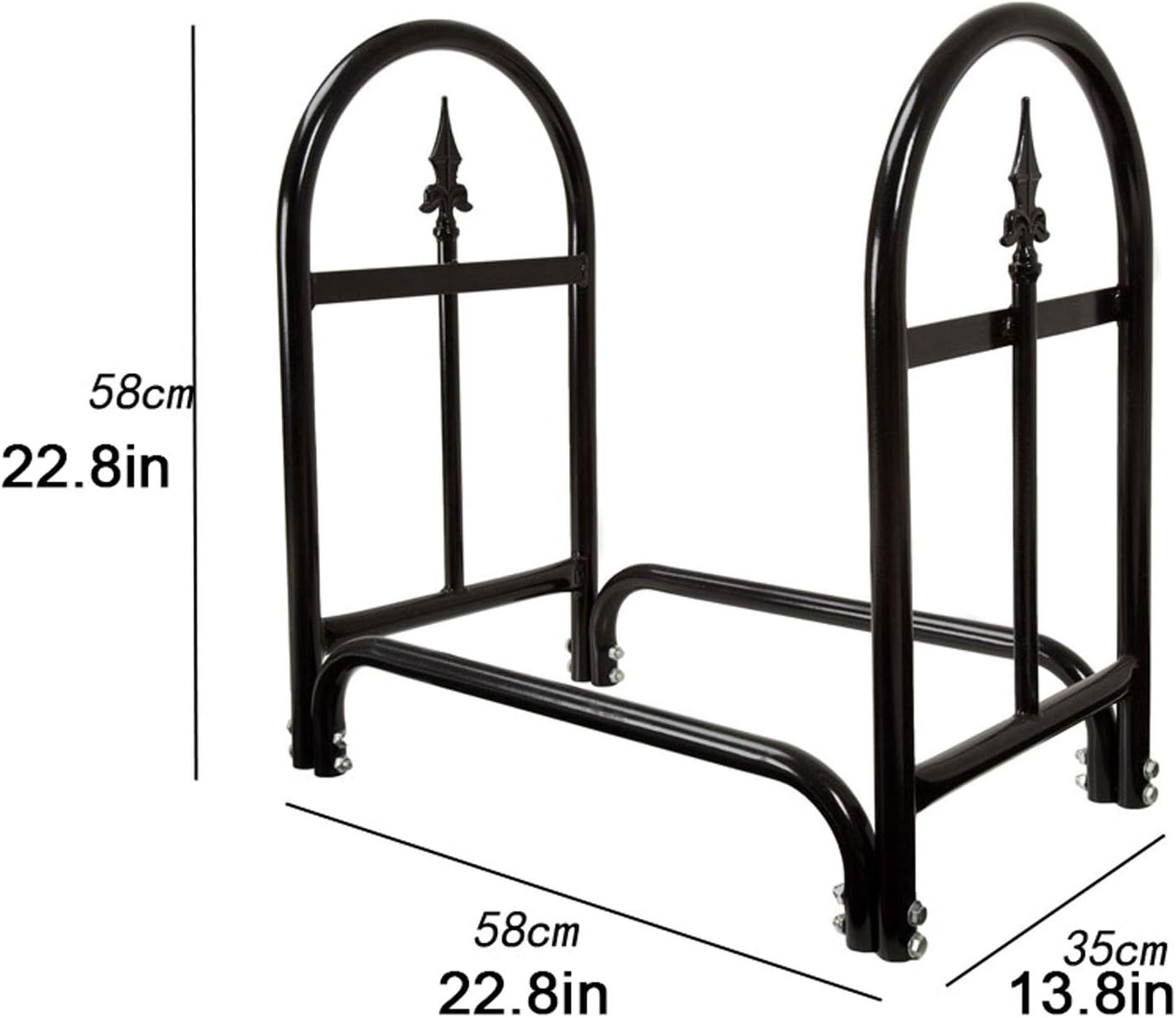 Fireplace Tool Rack Firewood Bracket Log Rack Wood Storage Indoor Outdoor Firewood Holders Wood Holder Rack Fireplace Tool Rack Firewood Rack