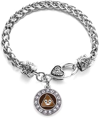 Inspired Silver - Silver Circle Charm Bracelet with Cubic Zirconia Jewelry