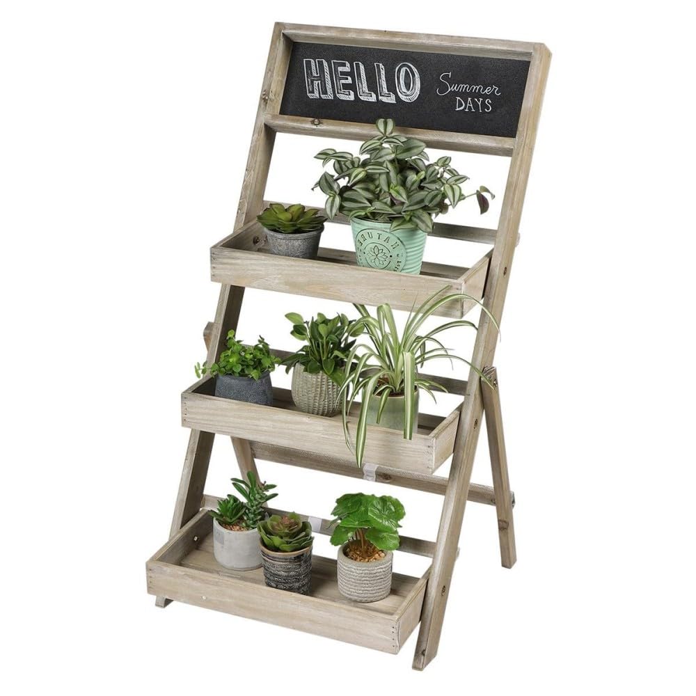 Etagère pour Plantes 3 Niveaux avec Ardoise