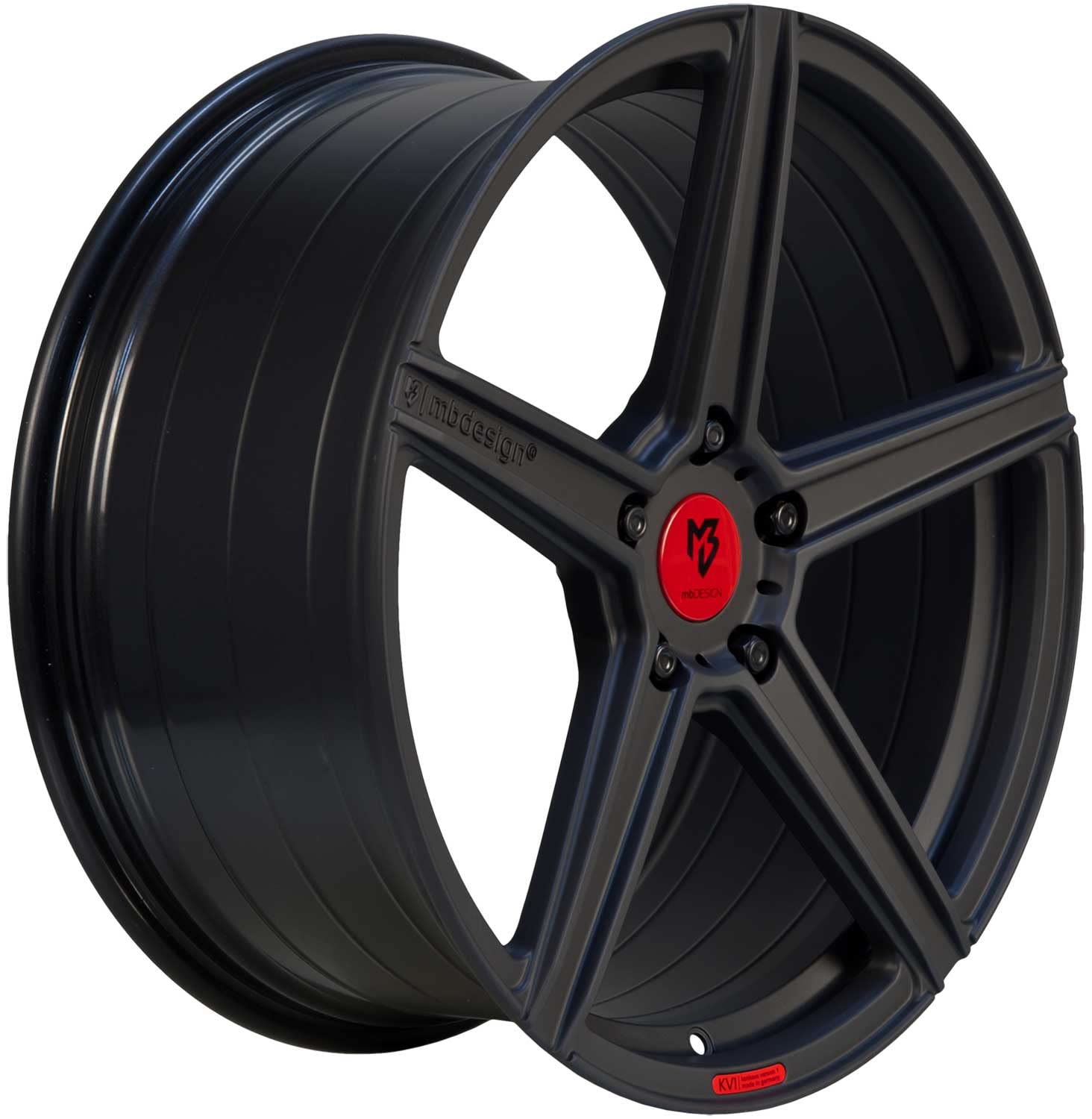 MB Design Cerchio KV1S 8.0Jx21 ET40 5x108 nero opaco compatibile con Land Rover Discovery Sport Evoque