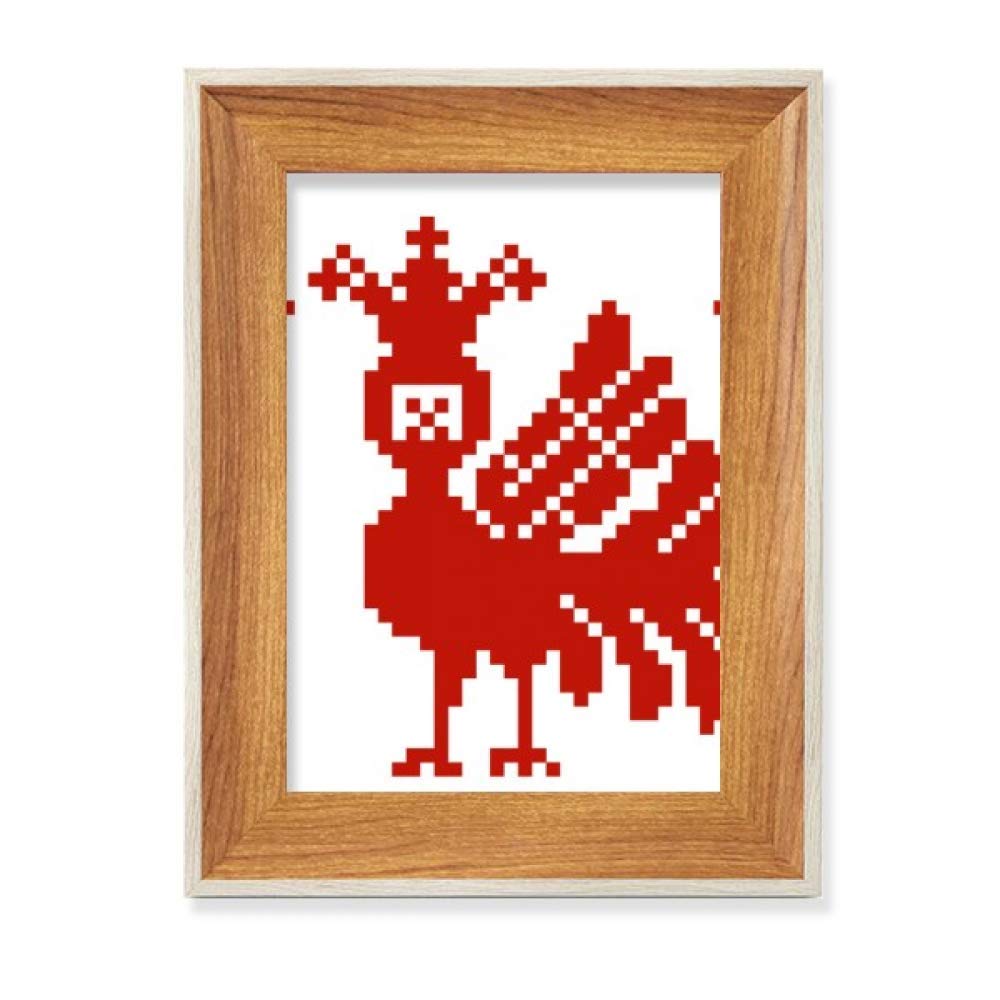 Cadre de photo en bois rouge mosaïque pour valoriser plusieurs ensembles d'art