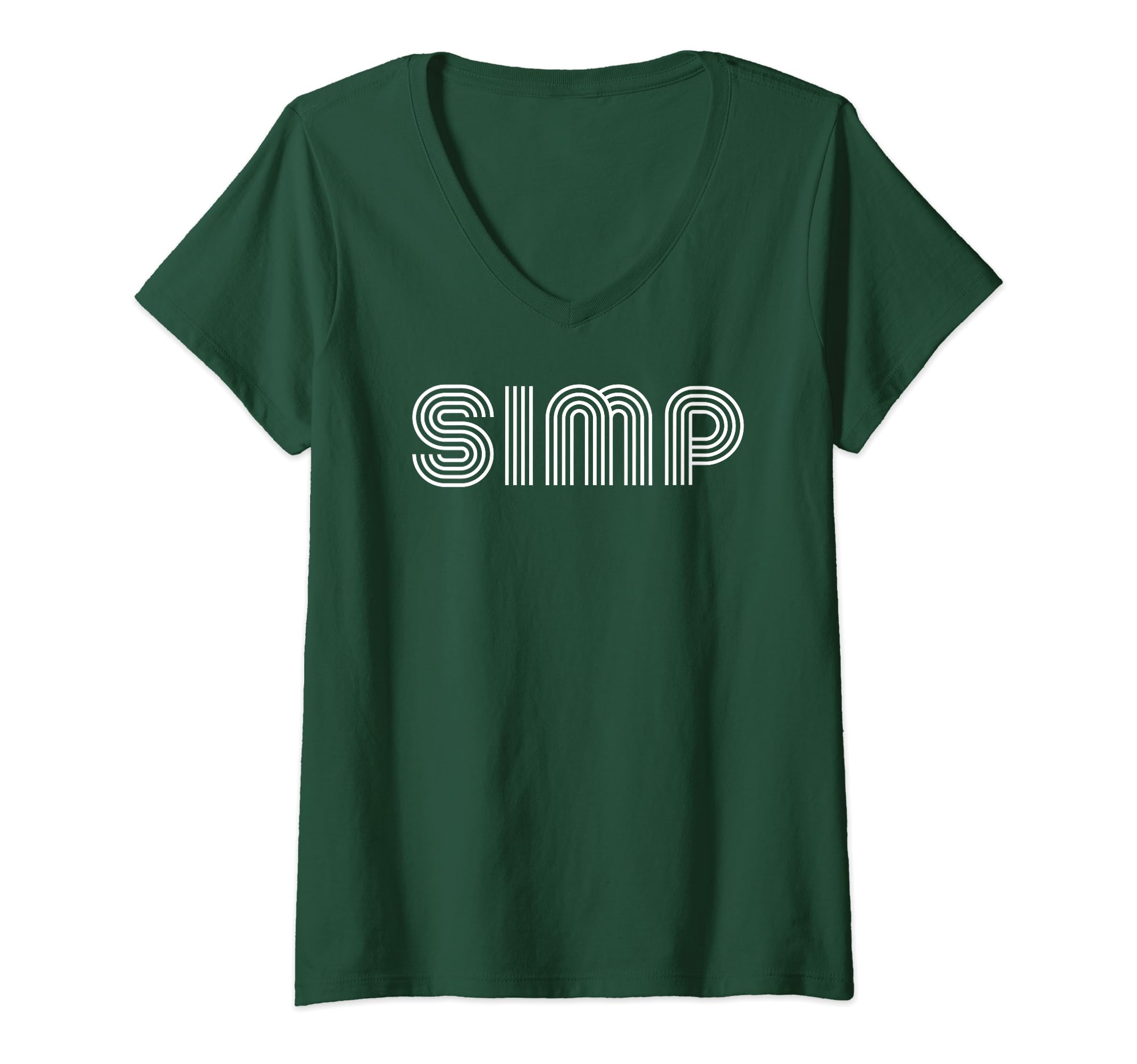 Simp Retro Linear Design StudioSIMP V-Neck T-Shirt
