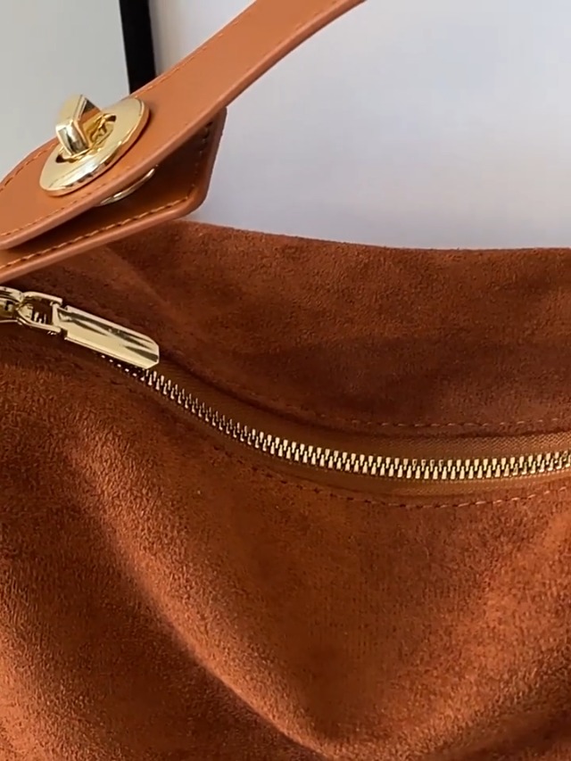 Carteras de gamuza para mujer: bolso cruzado pequeño, bolso retro de hombro, bolso de mano con asa superior y tote miniatura 7