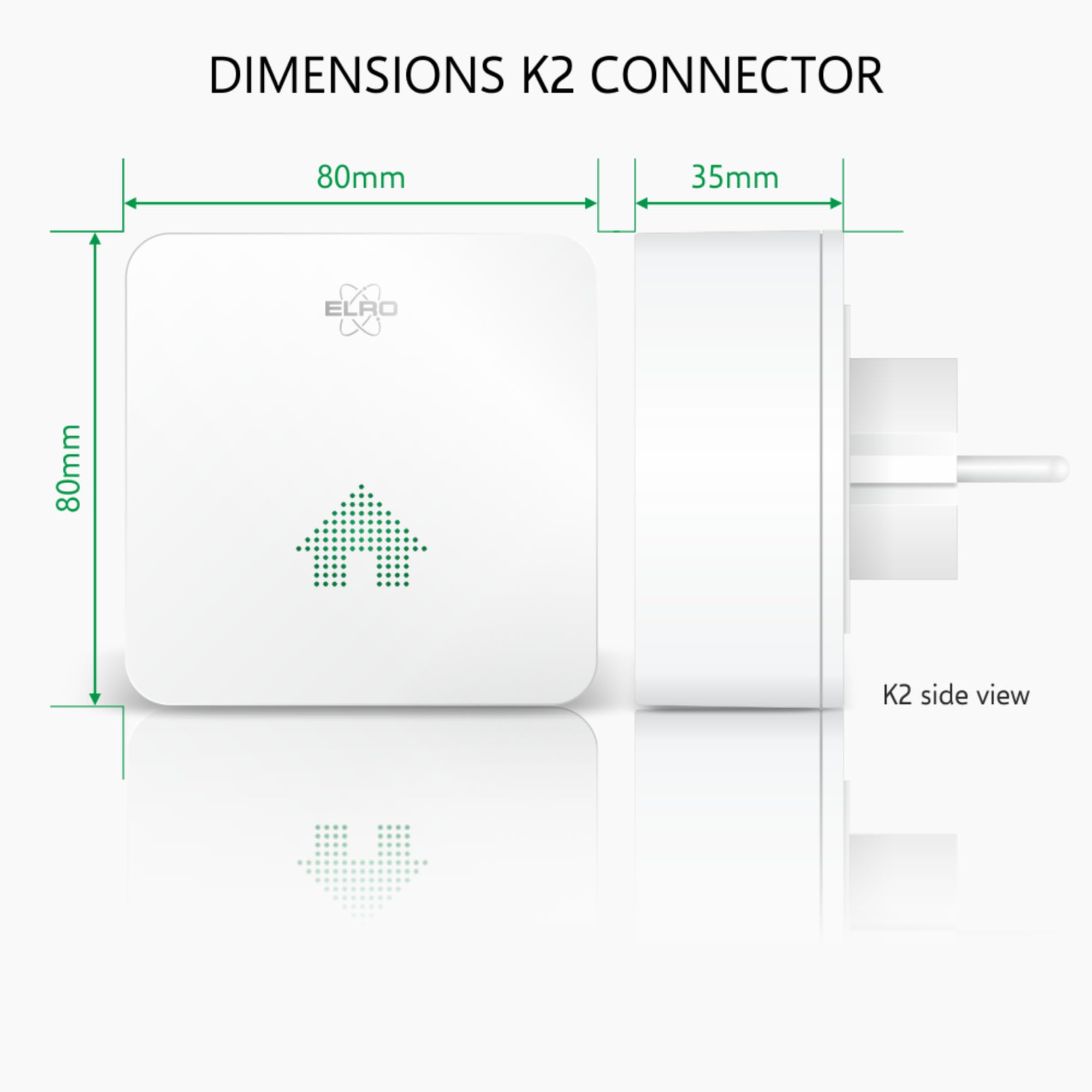 ELRO Connects SF500S - Juego Completo de detectores de Humo K2 Connector + 3 detectores de Humo inalámbricos – Advertencia por Smartphone – según EN14604
