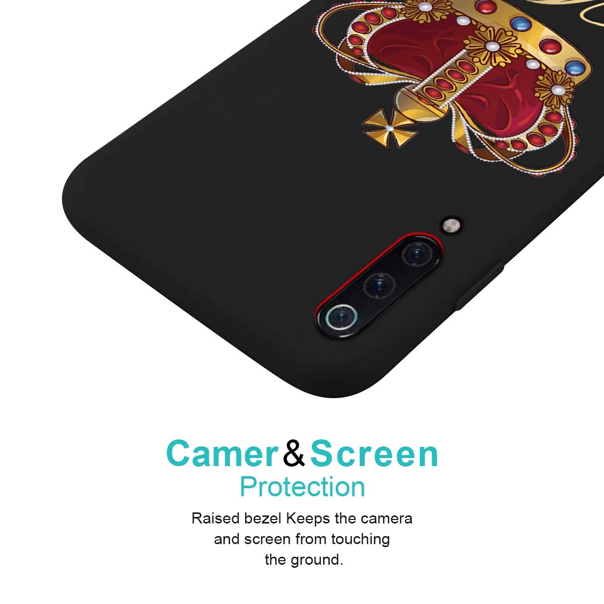 Yoedge Klar Custodia In Silicone Trasparente Per Xiaomi Redmi Note 9 Pro / 9S / 9 Pro Max - Cover Morbida Antiurto Con Design Teschio - 4