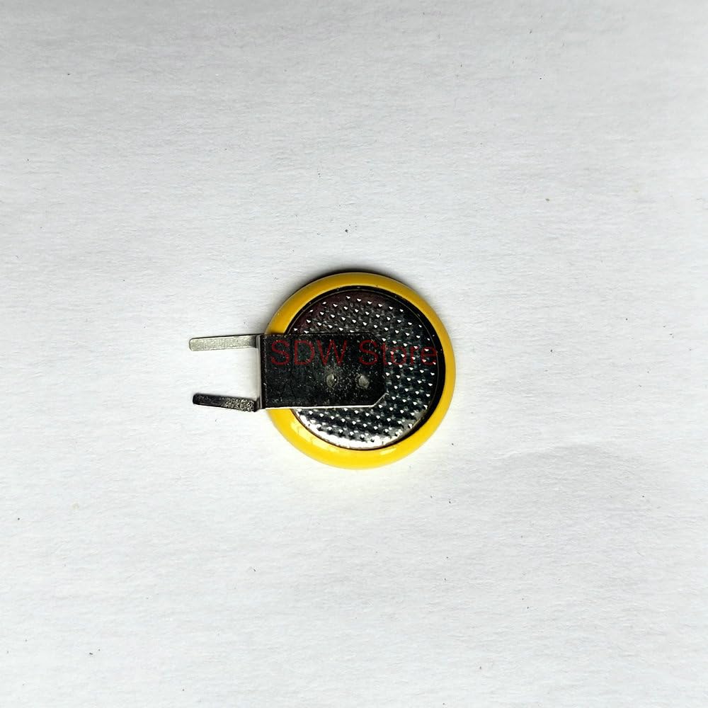 3V notebook motherboard dedicated CMOS battery CR1220 left folding vertical battery soldering pin battery negative folding pin