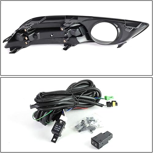 Miniatura 4 de DNA MOTORING FL-ZTL-213-CH - Luz antiniebla con interruptor para el lado del conductor y del pasajero, mejora la visibilidad compatible con Nissan