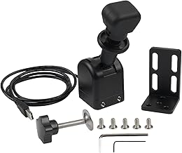 HUIOP Frein à Main USB, Frein à Main de Jeu de Course avec Pince de Montage, Compatible avec Logitech G27 G29 G923 et Thrustmaster T300RS T-GT, pour PC et PlayStation