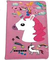 Capa Protetora Universal para Tablet 7/8 Polegadas Estilo Carteira Suporte Ajustável Adulto Infantil Unicornio 5