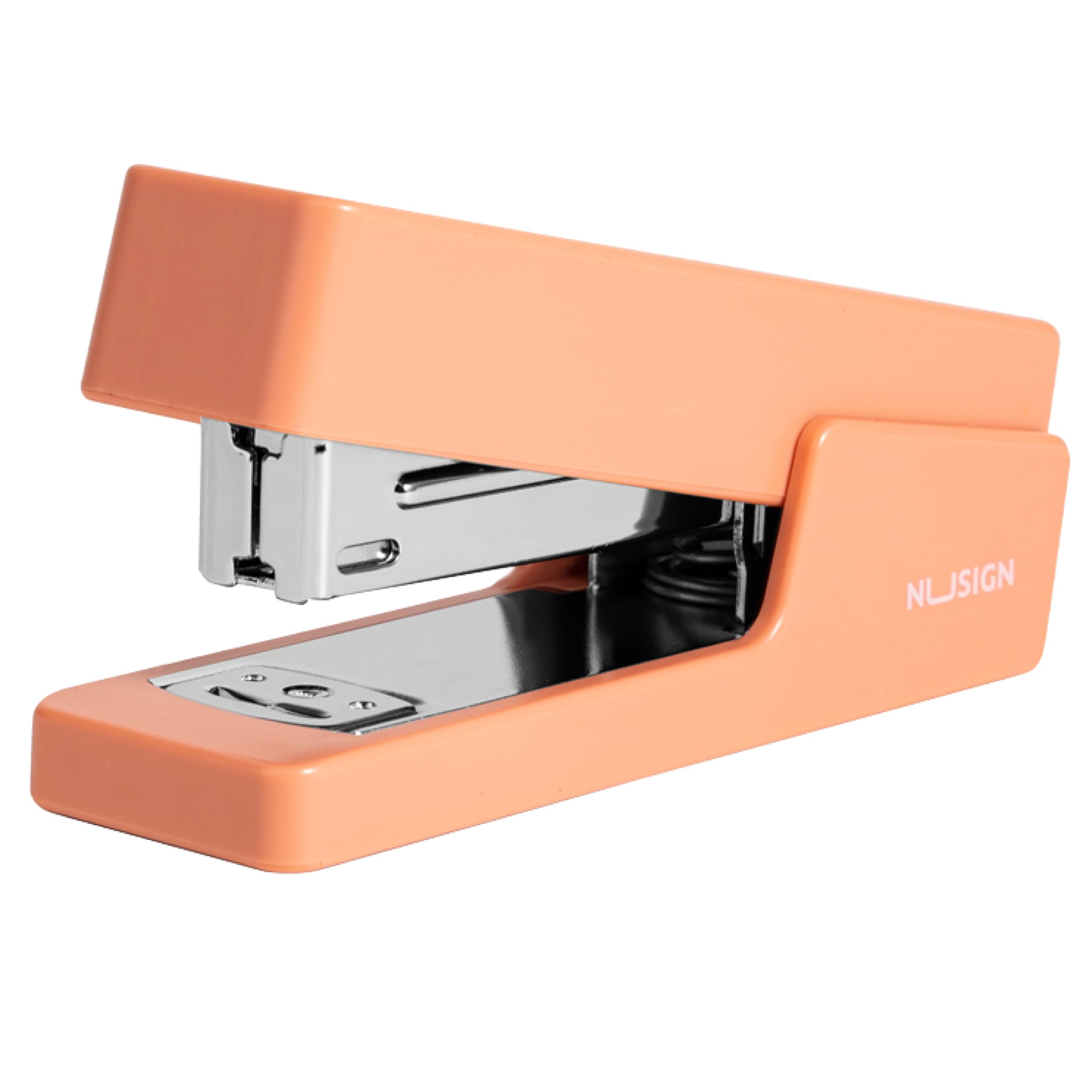 Nusign Pink Stapler - Small Desktop Stapler for Paper, 20 Sheet Capacity, 24/6 & 26/6 Office Stapler, Kids Mini Stapler for School Home & Mini Office Supplies