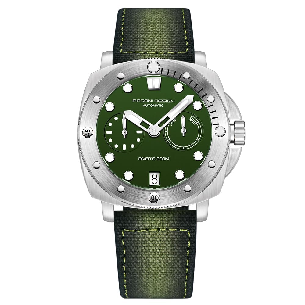 RollsTimiPagani Sign 1767 Men's Watch 41MM Stainless Steel Case Sapphire Mirror Luxury Men's Automatic Watch Comfortable Nylon Strap 200M Waterproof Men's Watch.