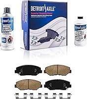 Vista 124 de Detroit Axle - Pastillas de freno para Pontiac Grand Prix 2005-2008, Buick LaCrosse Allure 2005-2009, pastillas de freno de cerámica con repuesto