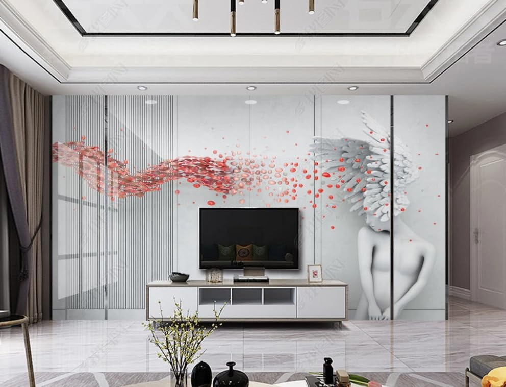 Poster géant mural relief pour salon et salle à manger chaleureuse