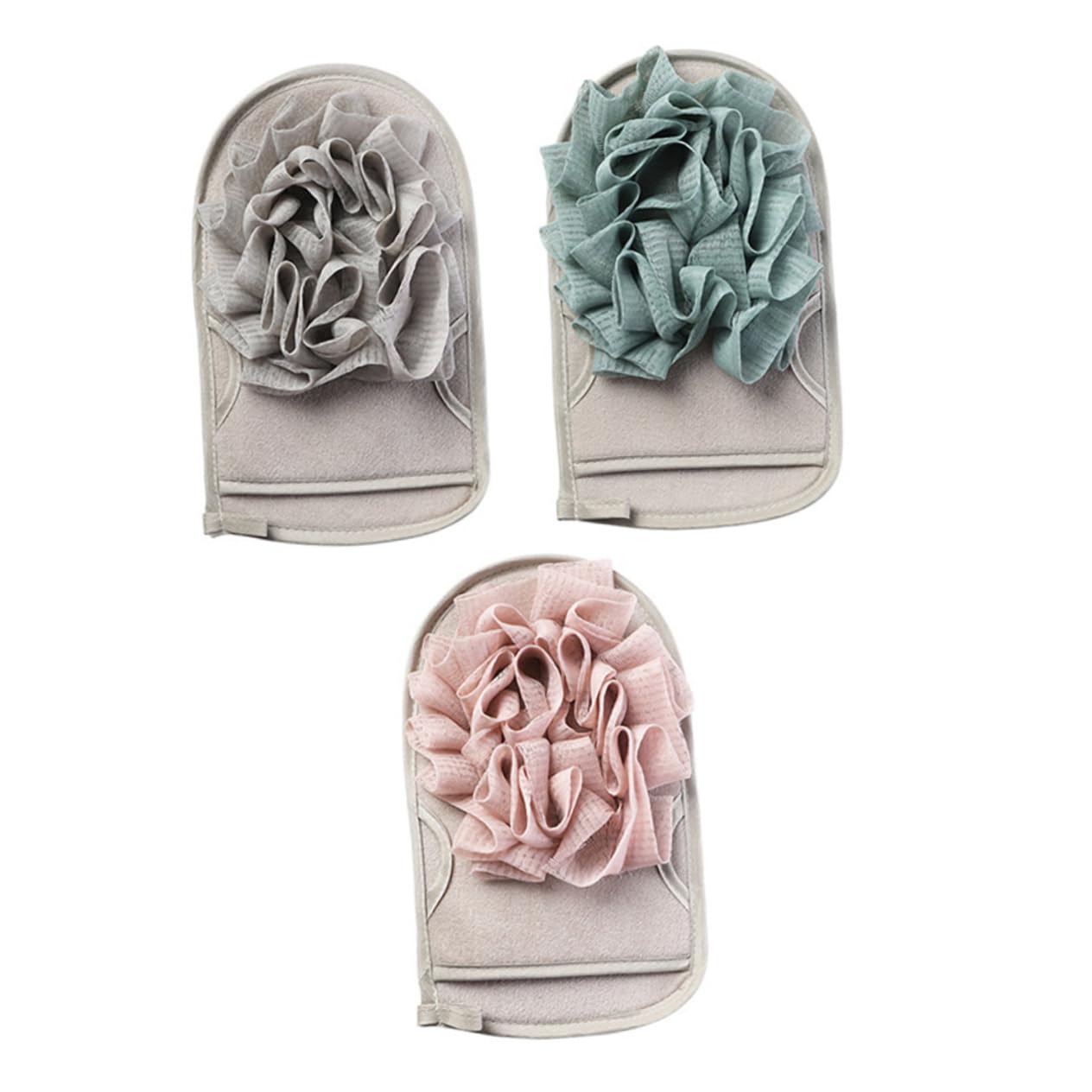 Didiseaon 9pezzi Guanti Esfolianti Per Doccia Design Doppia Faccia Per Rimuovere e Morta Spugne Per Bagno Colorate e Morbide