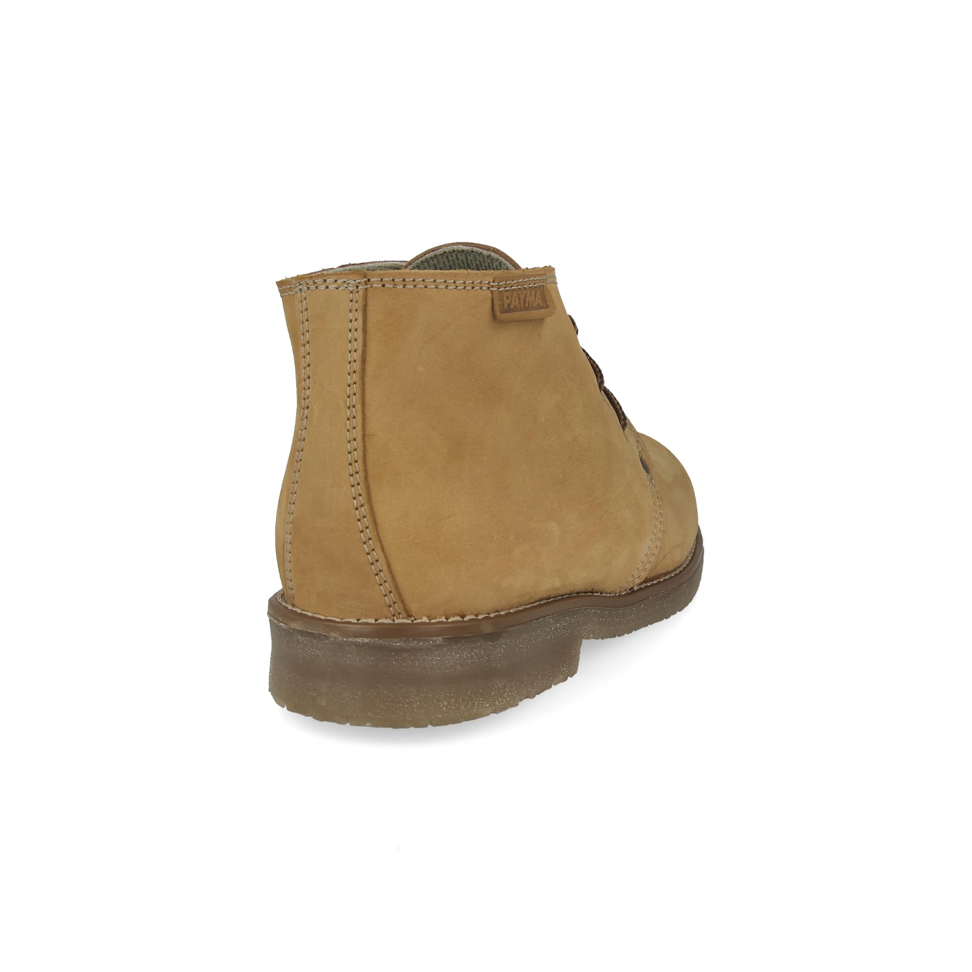 Stivali Safari da Uomo in Pelle Rustici e Nobuk. Chukka Stivaletti Scarpa per Lavoro Casual, Outdoor e Giardinaggio. Chiusura Lacci. Suola di gomma.