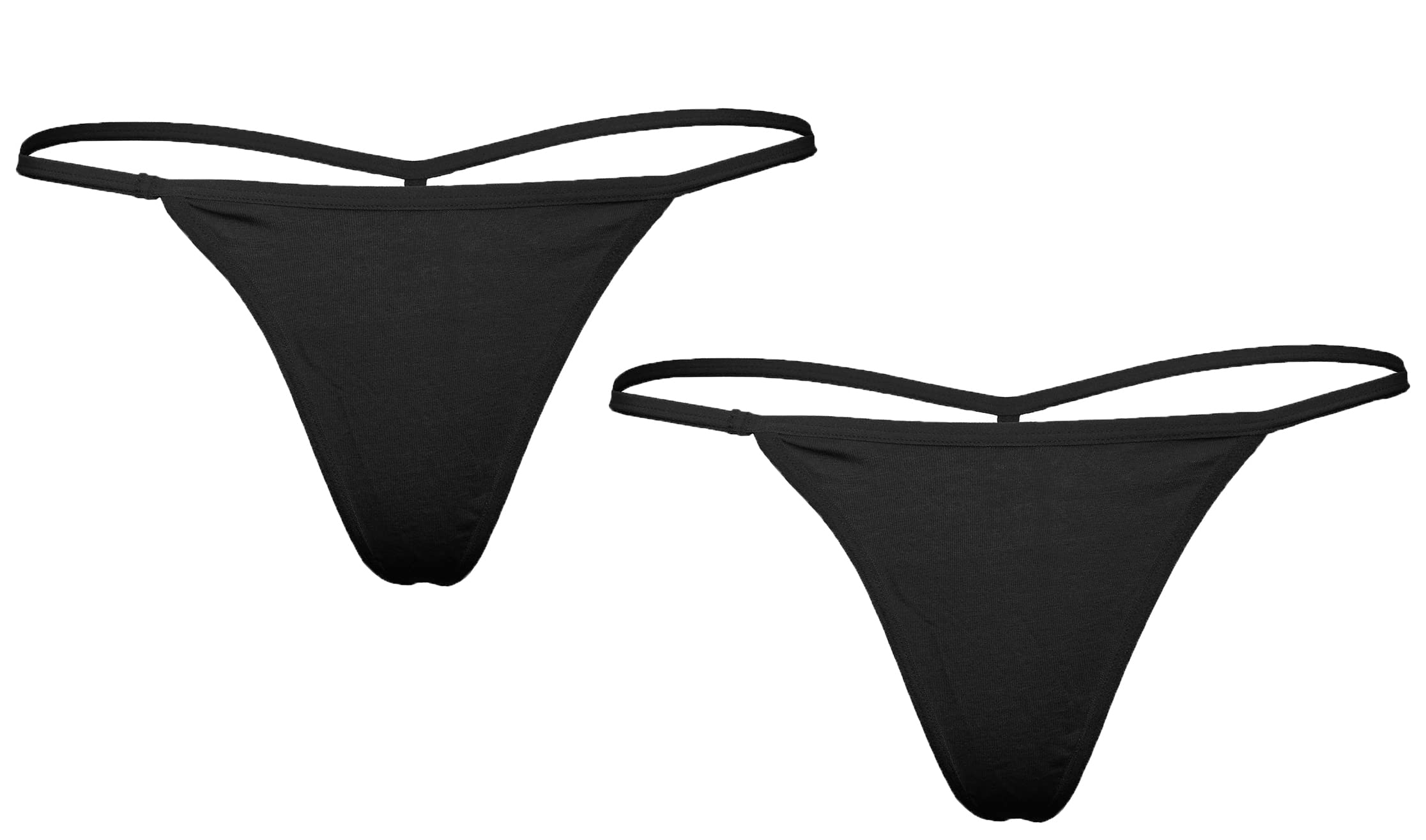 the blazze 1014 Women's Thong Low Rise Sexy Solid G-String Thong Bikini T-String Sexy Lingerie Panties Briefs (Pack of 2)-picture-26