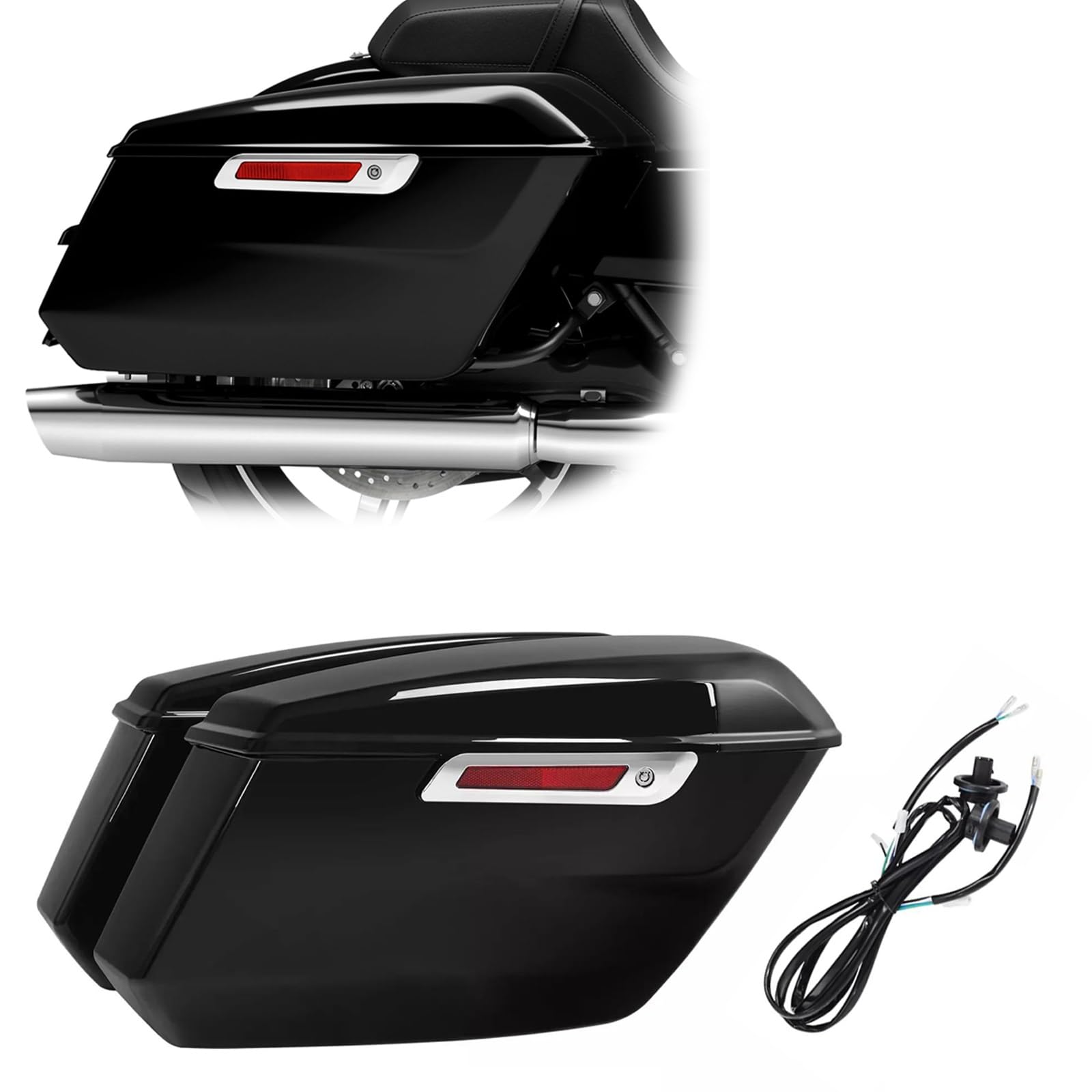 Baule portaoggetti Per Harley CVO Road Glide ST FLTRXSTSE 2024-2025 Street FLHXSE 2023-2025 Accessori Per Borse Laterali Per Moto, Bauletti E Valigie