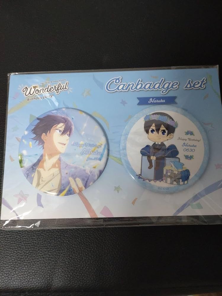 七瀬遙 Free! wonderful birthday バースデー 缶バッジ 七瀬遙 Free! wonderful birthday バースデー 缶バッジ