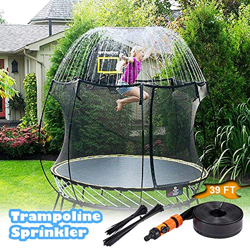 NHILES Upgrade Trampoline Sprinkler Outdoor Water Play Sprinklers Summer Sprinkler for Kids（39Ft） - Thumbnail 7