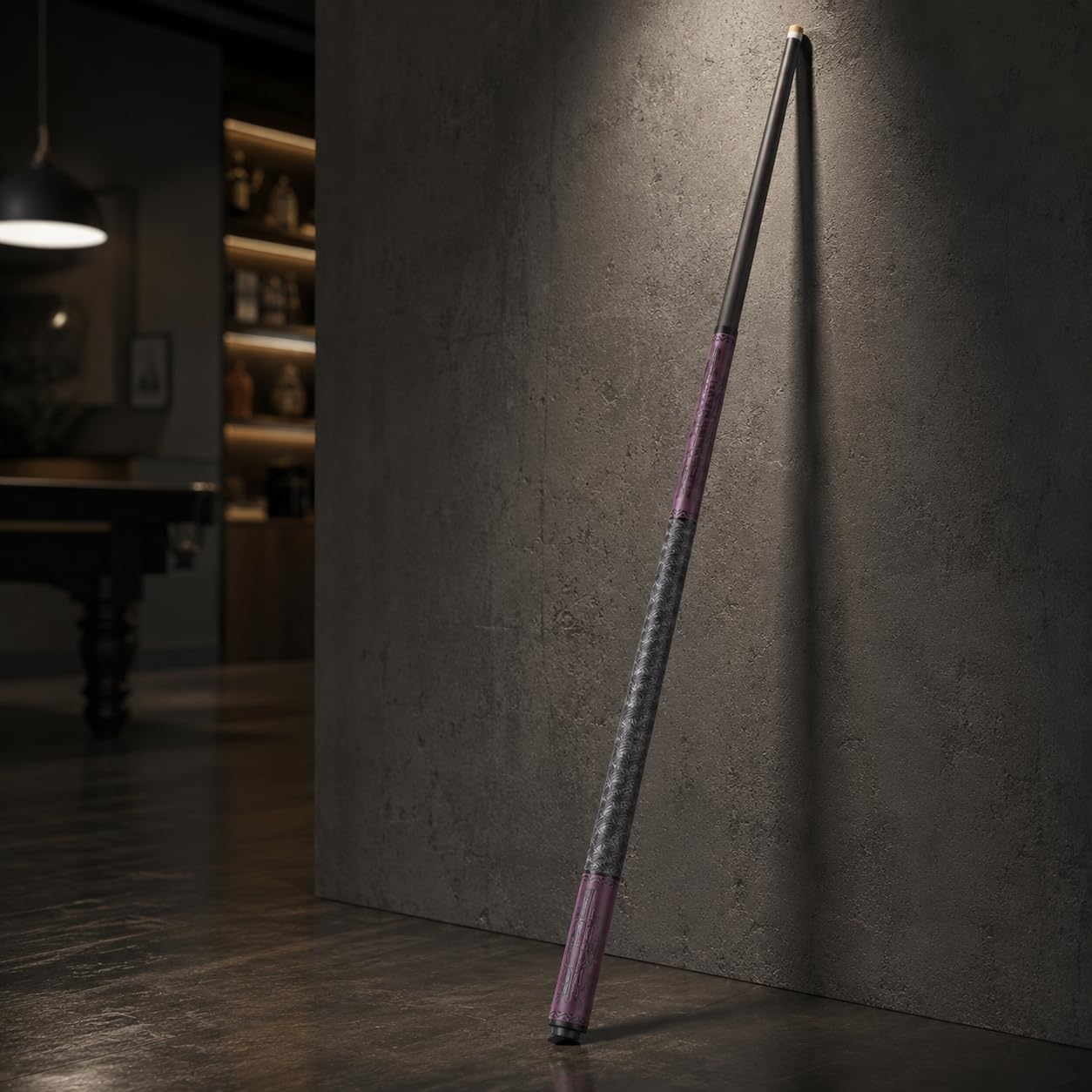 FytStycale ビリヤード キュー カーボンファイバープール キュースティック 147cm 2セクション ジョイント 夜波色