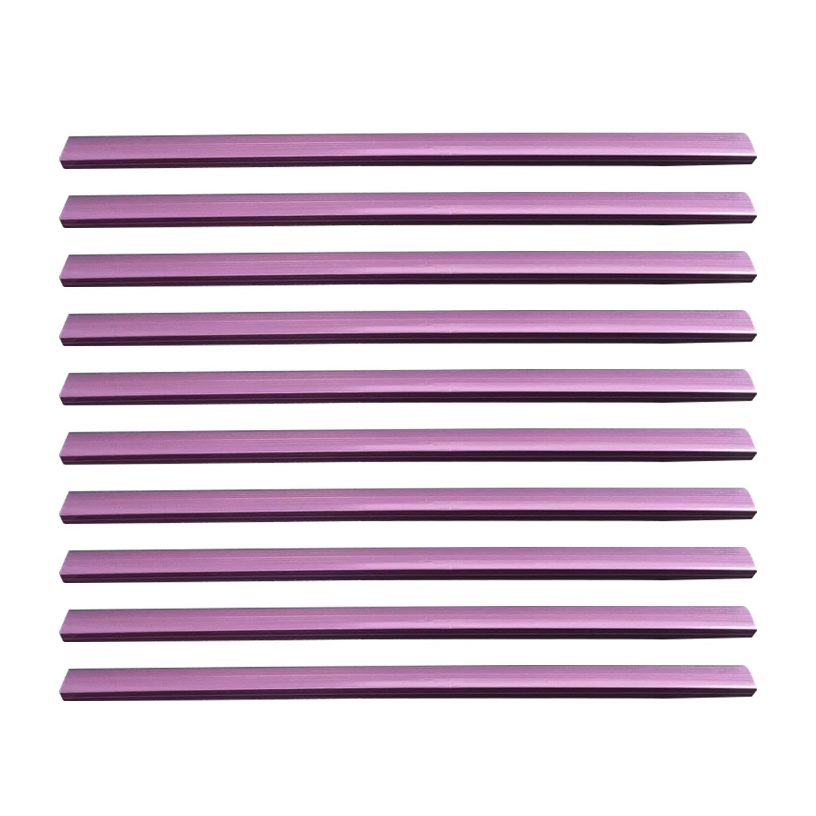 10Pcs 30.5x1.5cm Binding Bars Slide Grip, A4 Plastic Spine Bars, Purple Slide Binders for Home School Office Document Supplies