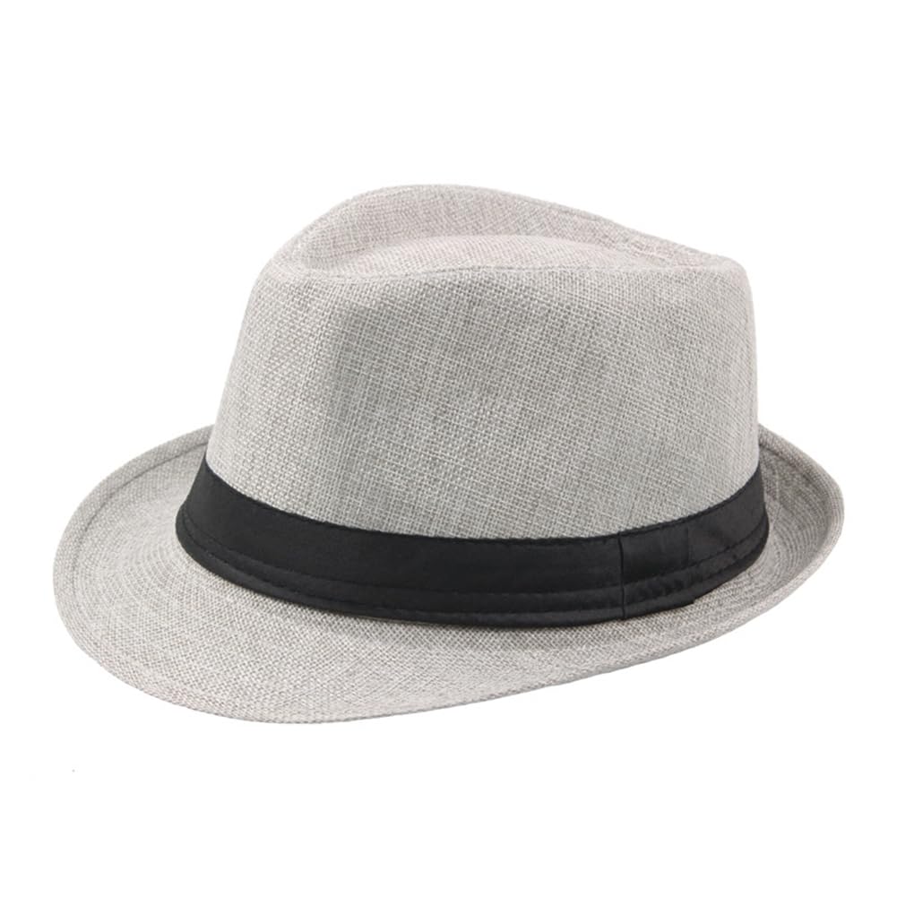 fxwtich Sombreros Fedora de paja a granel para hombre, sombrero de ala corta, sombreros de sol Panamá para mujer, disfraz de fiesta, verano, playa, sombrero de sol para vacaciones