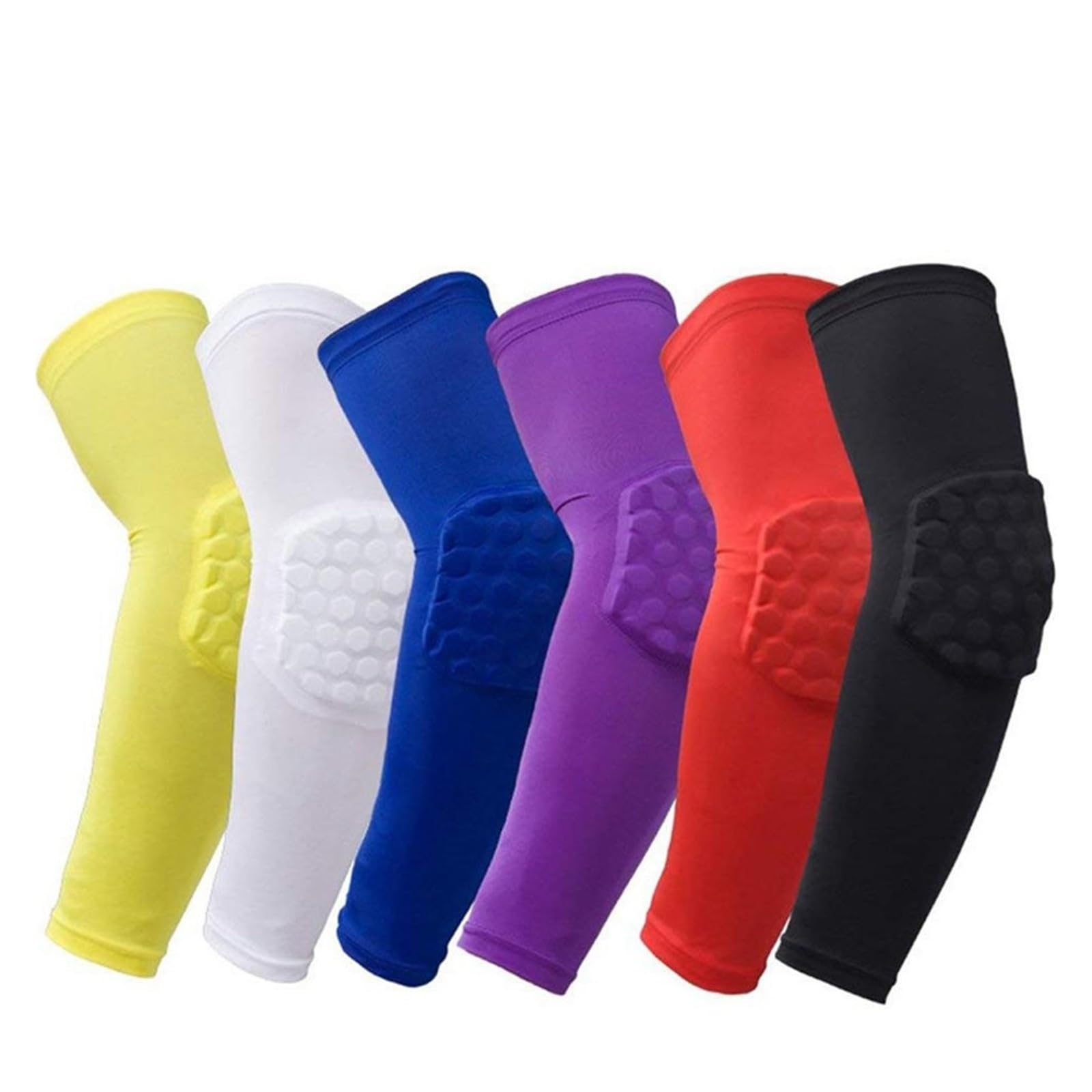 coudiere 2PCS Sports Elbow Support Training Brace Protective Gear Elastic Arm Sleeve Bandage Pads Basketball Volleyball(Black,L)