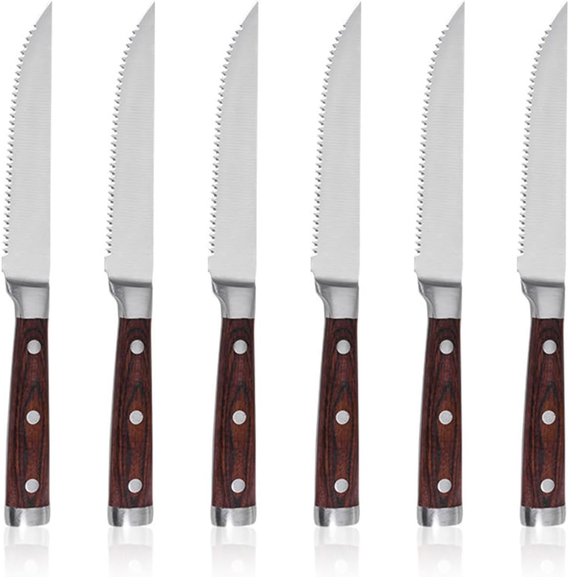 Steak Knife Set 8 Pieces,5 Inch Super Sharp High Carbon Stainless Steel Steak Knife Set,Handle Ergonomic And Full Tang Design With Gift Box