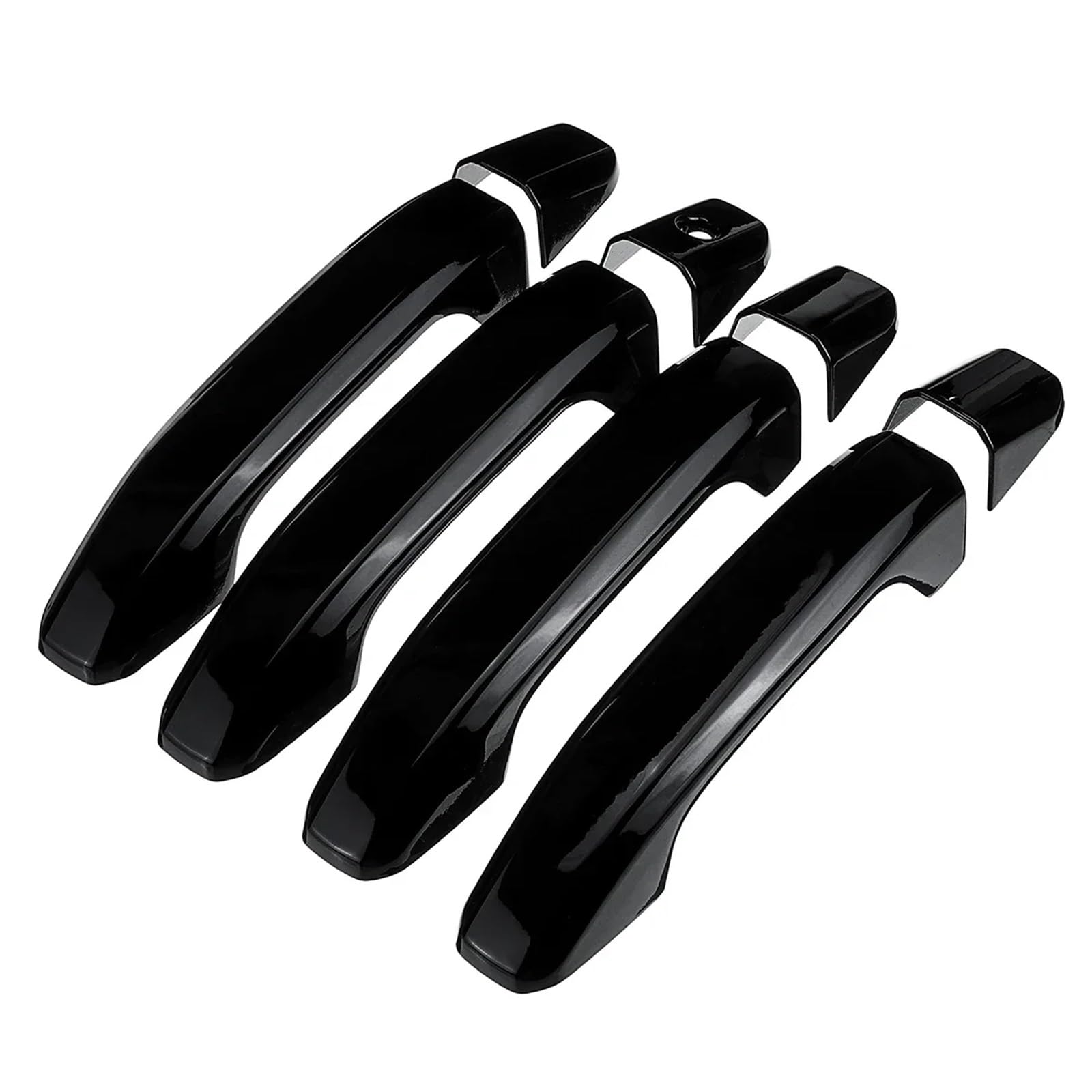 RDWSPLI Exterior Handle Shell Compatible with Chevy for Silverado for GMC 2014 2015 2016 2017 2018 2019 Car Exterior Door Handle Covers Chrome 8pcs Set