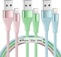 MenoSupp 3Pack 10FT MFi Certified Lightning Cable Fast Charging iPhone Charger for iPhone 14 13 12 11 Pro Max XR XS X & iPad