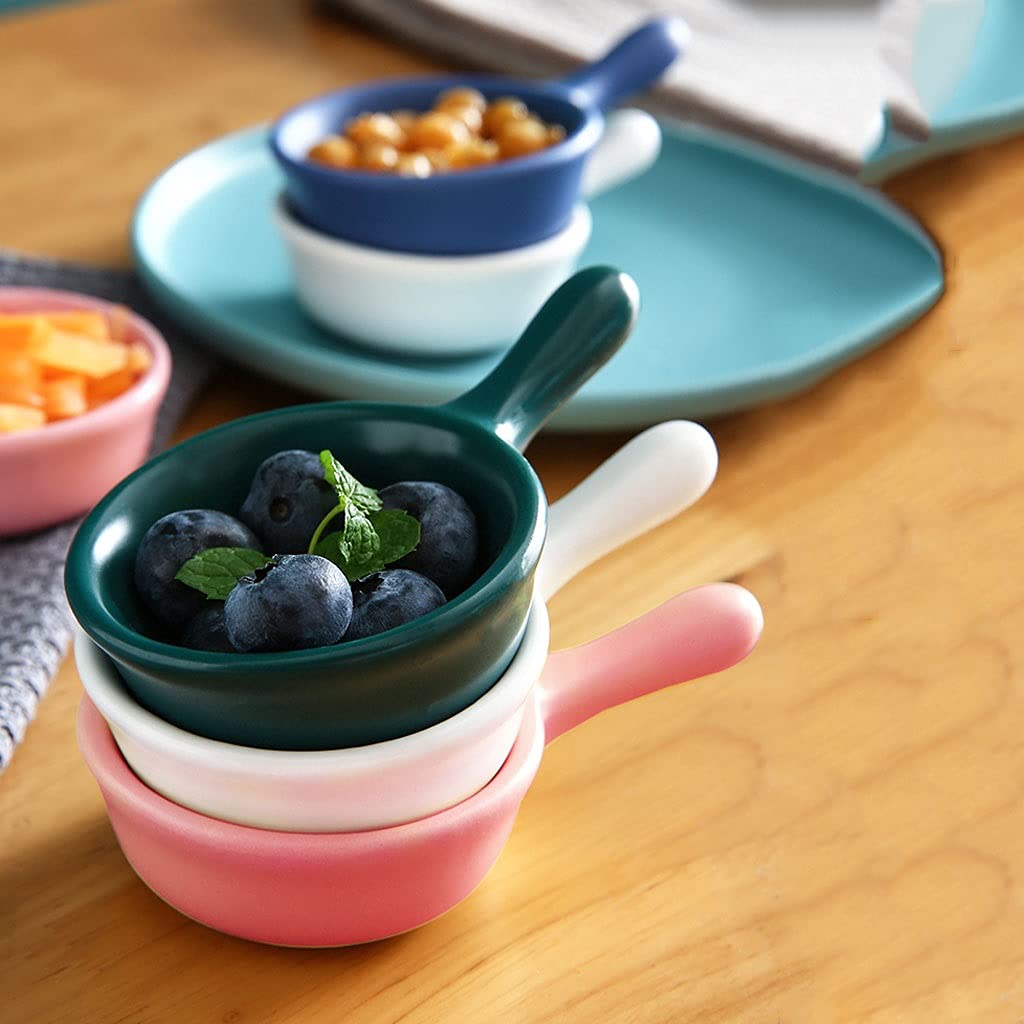 Soja Kleine Schalen Dip Gewürz Server Mini Sushi Snack Vorspeise Platten Set mit Griff