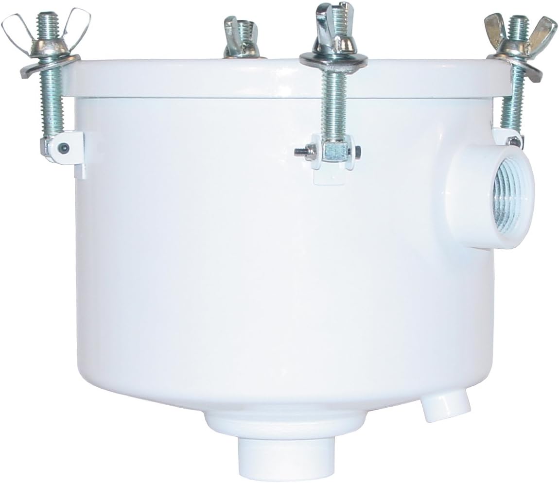 Solberg HDL-PSG848-150HC™ Oil Mist Discharge Filter for Vacuum Pump, 1-1/2" FPT Inlet/Outlet, 6-3/4" Height, 7-5/16" Diameter, 50 SCFM, Made in the USA