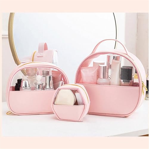 Miniatura 4 de Bolsas de maquillaje para mujer, organizador de viaje, bolsas de cosméticos portátiles, bolsa de aseo transparente, bolsa de aseo para el cabello,